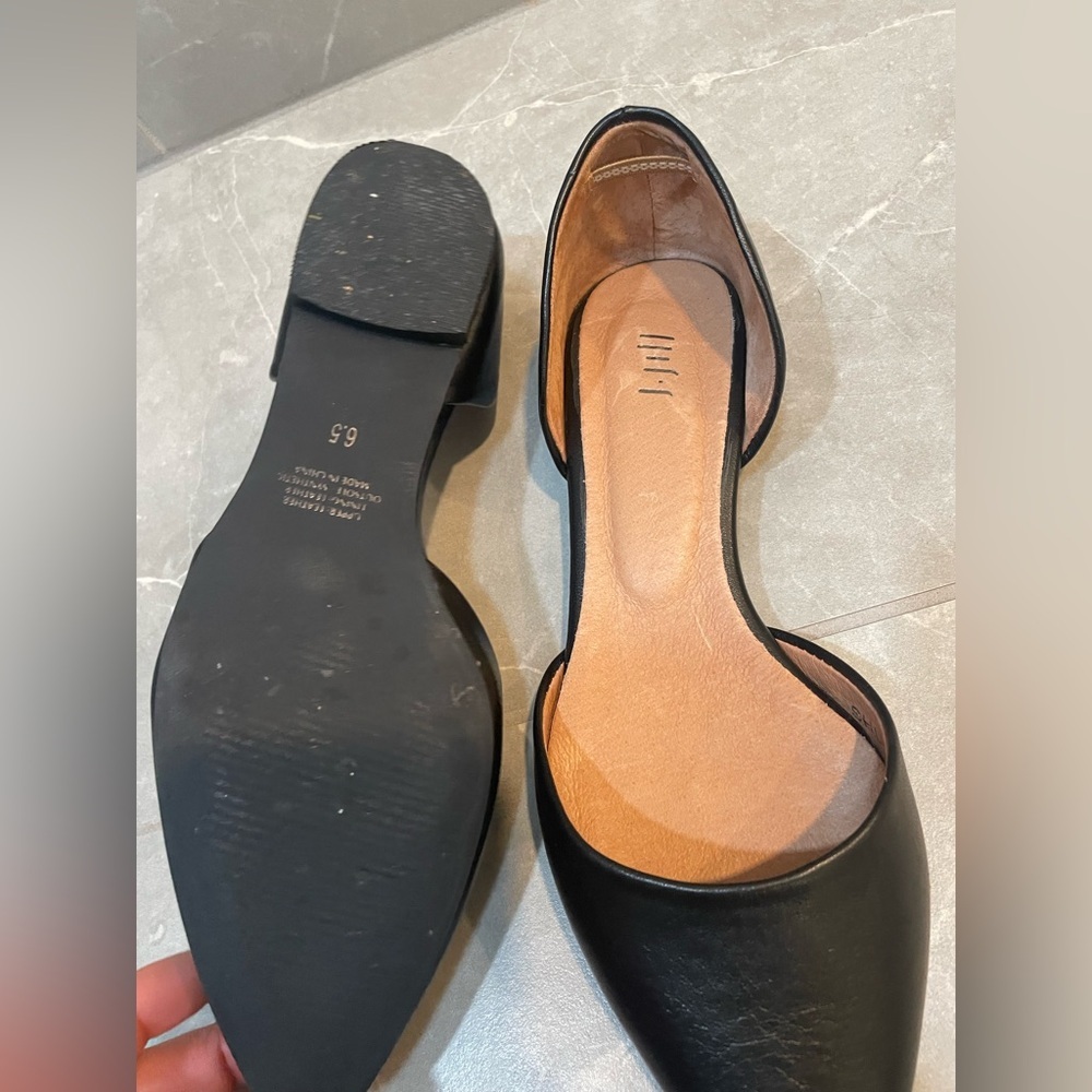 J.Jill D’orsay Classic Black Flats Loafers - Picture 4 of 7